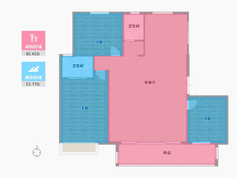 山西省-阳泉市-晋阳壹号院-147.00-户型库-动静分区