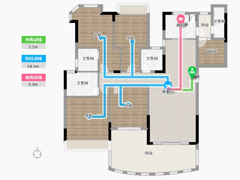 广东省-韶关市-韶关碧桂园-160.00-户型库-动静线