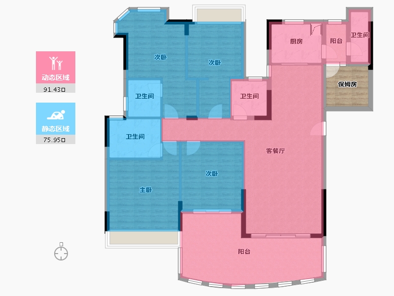 广东省-韶关市-韶关碧桂园-160.00-户型库-动静分区