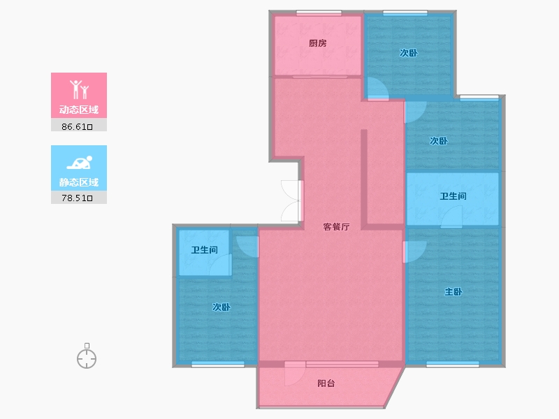 北京-北京市-合生缦云-151.00-户型库-动静分区