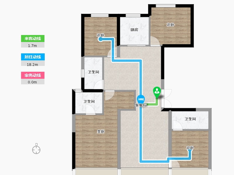 北京-北京市-中骏金辉未来云城-102.44-户型库-动静线