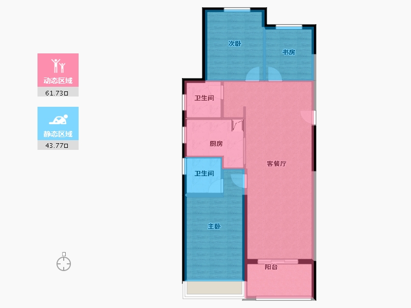 河南省-郑州市-美盛中华城-95.53-户型库-动静分区