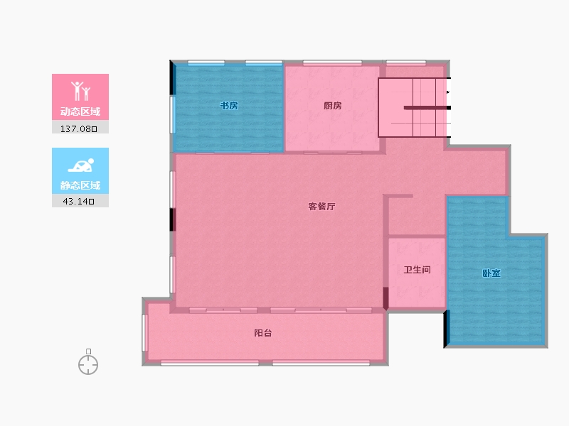 江苏省-南京市-绿城云栖玫瑰园-168.00-户型库-动静分区