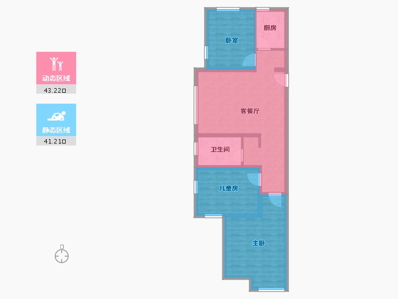 天津-天津市-大唐盛世-74.76-户型库-动静分区