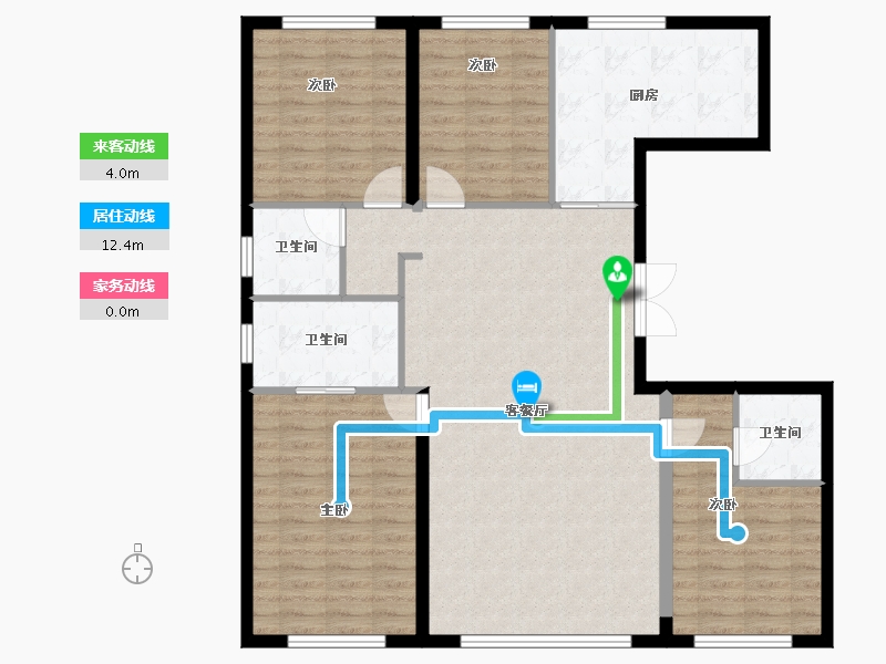 北京-北京市-建发·望京养云-117.23-户型库-动静线