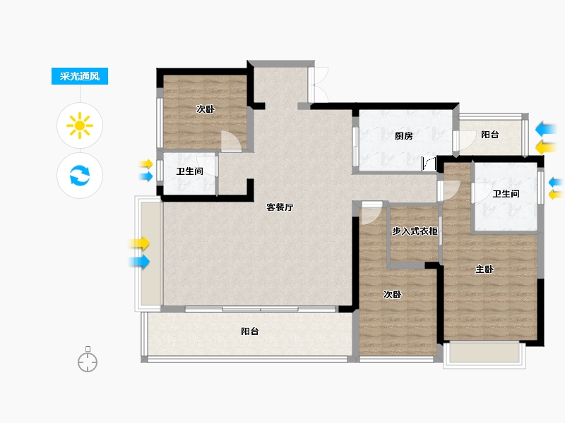 四川省-成都市-青秀阅山-150.00-户型库-采光通风