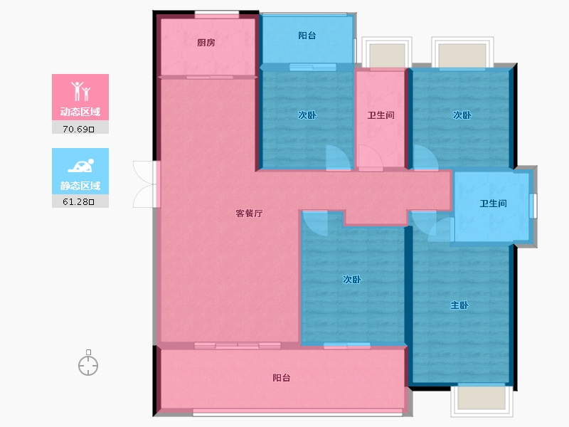 湖南省-岳阳市-荣湾外滩-120.25-户型库-动静分区