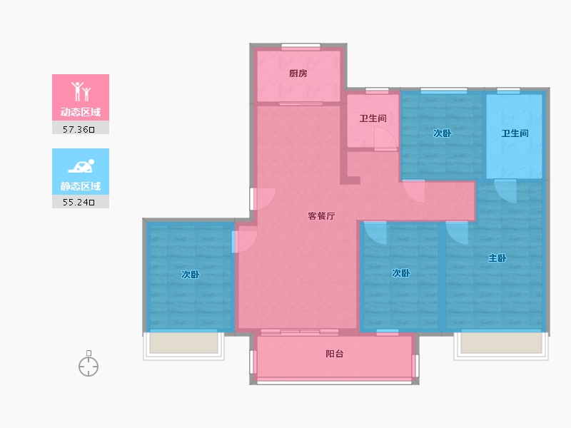 河南省-开封市-中南林樾-110.00-户型库-动静分区