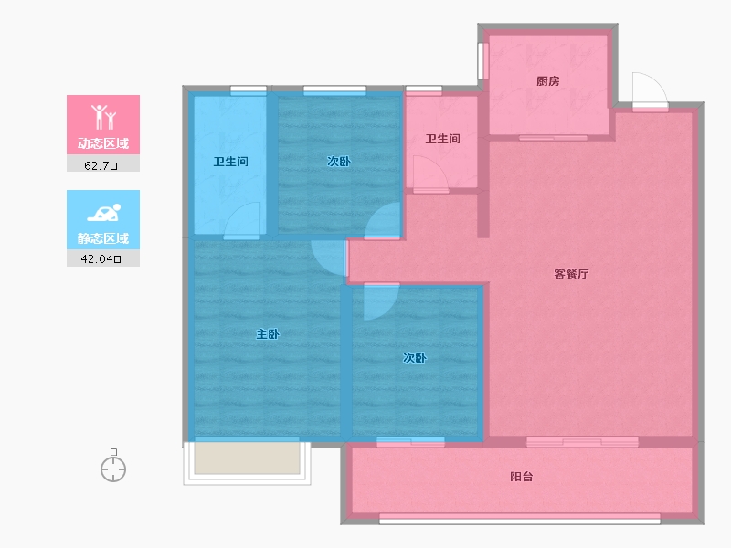 江苏省-南京市-金基雅―-94.39-户型库-动静分区