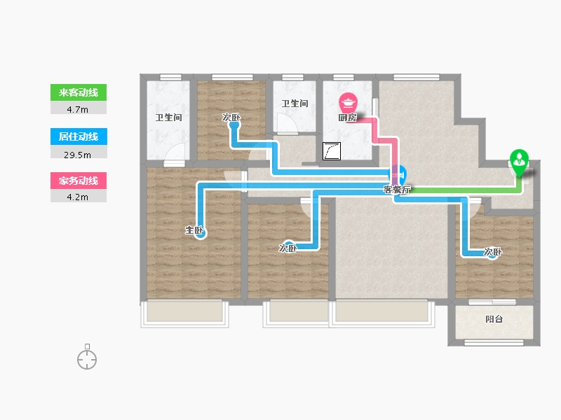 山东省-济南市-百脉悦府-103.00-户型库-动静线