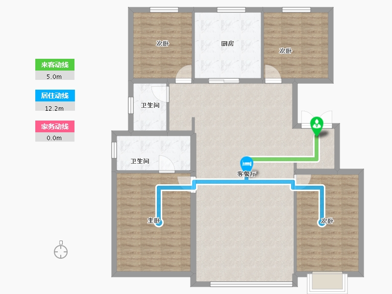 北京-北京市-和光瑞府-121.60-户型库-动静线