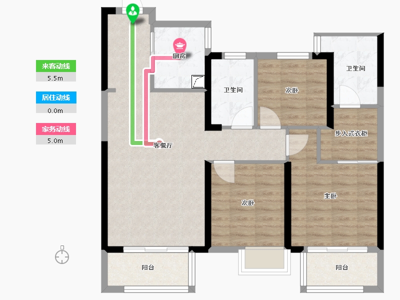 湖北省-武汉市-天汇龙城-98.00-户型库-动静线