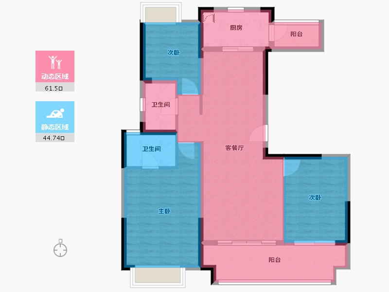 湖南省-常德市-金科集美郡-97.00-户型库-动静分区