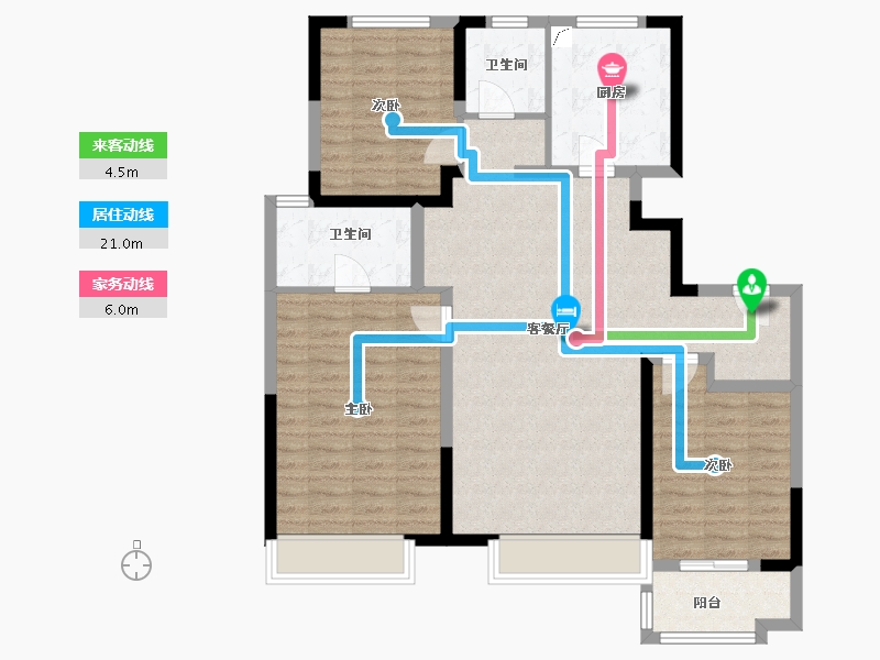 山东省-济南市-百脉悦府-103.20-户型库-动静线