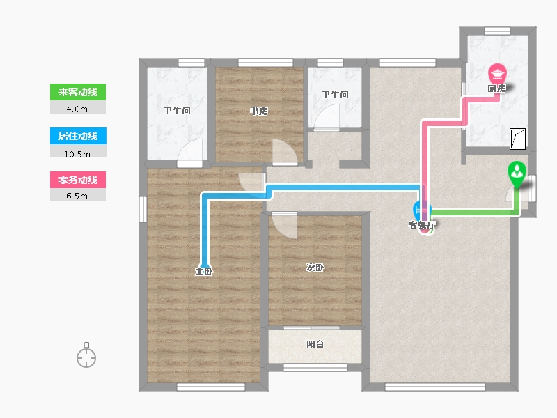 山东省-济南市-济南融创文旅城-107.00-户型库-动静线