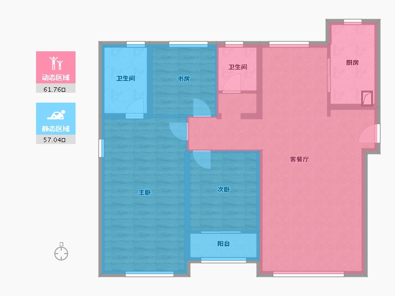 山东省-济南市-济南融创文旅城-107.00-户型库-动静分区