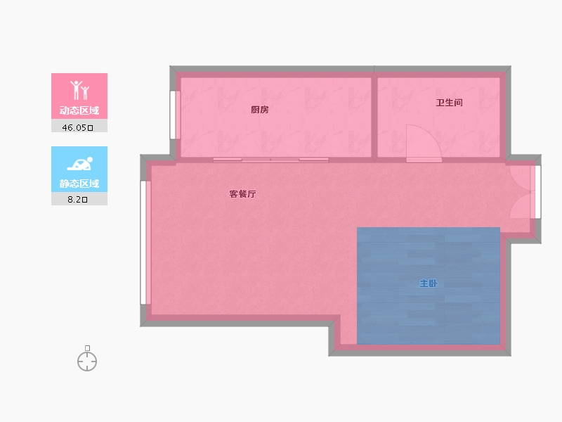 北京-北京市-北科建水岸雁栖·观澜墅-42.21-户型库-动静分区