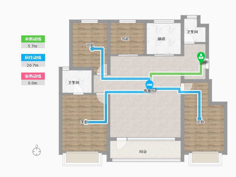 北京-北京市-公园都会-101.60-户型库-动静线