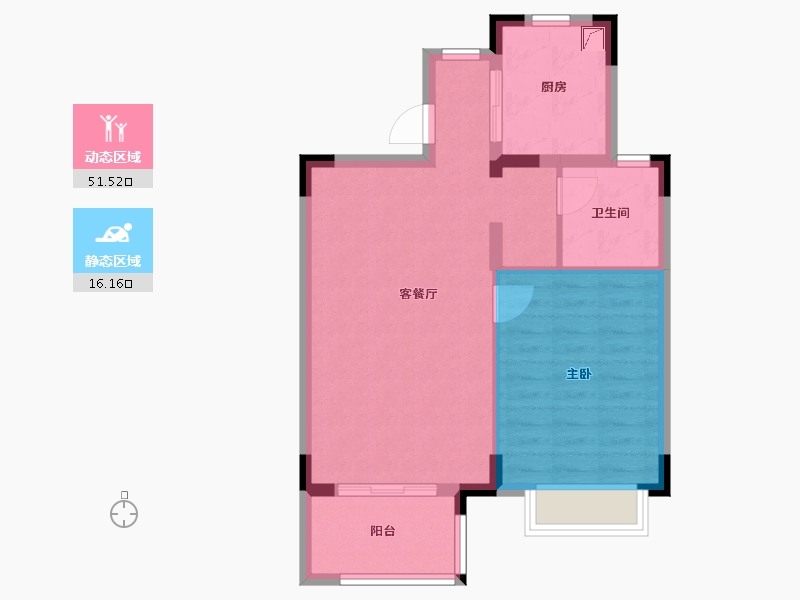 江苏省-南京市-汤山温泉康养小镇-60.80-户型库-动静分区