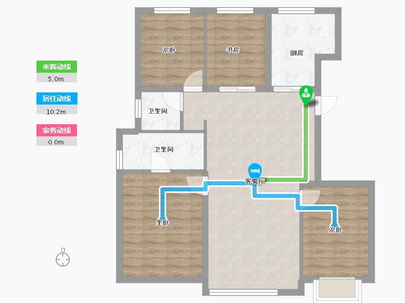 北京-北京市-和光瑞府-87.20-户型库-动静线