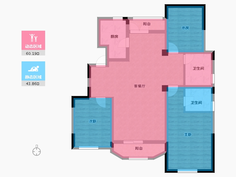 江苏省-南京市-金浦御龙湾-92.11-户型库-动静分区