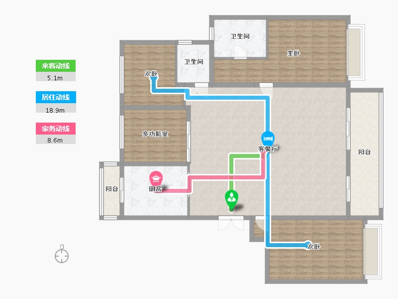 陕西省-西安市-万达·天樾二期-北区-150.00-户型库-动静线