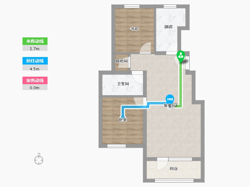 河北省-廊坊市-首开国风悦府-59.51-户型库-动静线