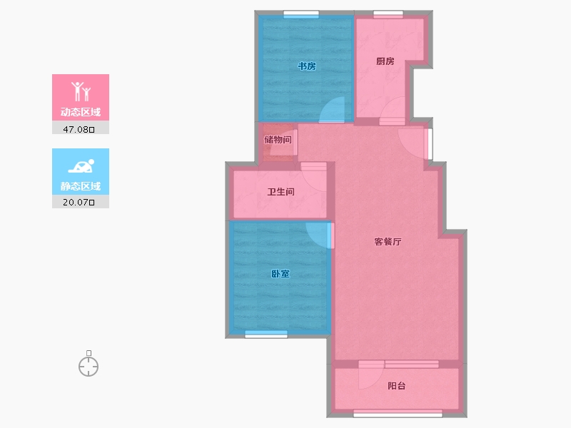 河北省-廊坊市-首开国风悦府-59.51-户型库-动静分区