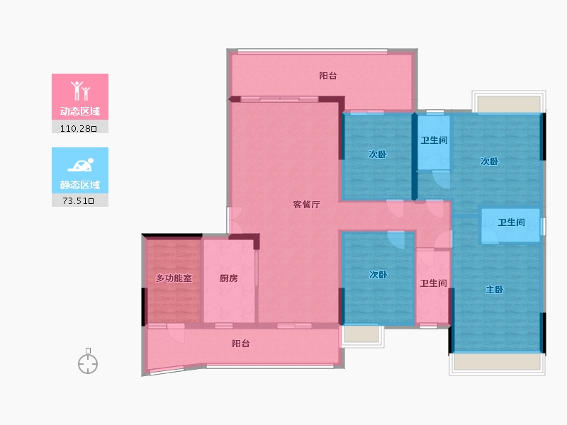 广东省-清远市-正升华府-164.50-户型库-动静分区