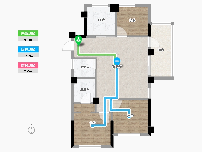 福建省-福州市-招商江悦府-68.00-户型库-动静线