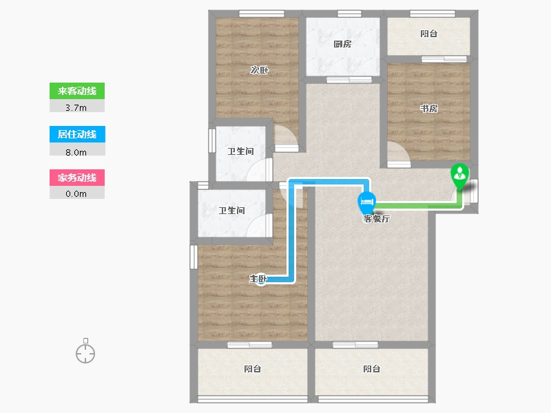 陕西省-渭南市-东府国际-100.00-户型库-动静线