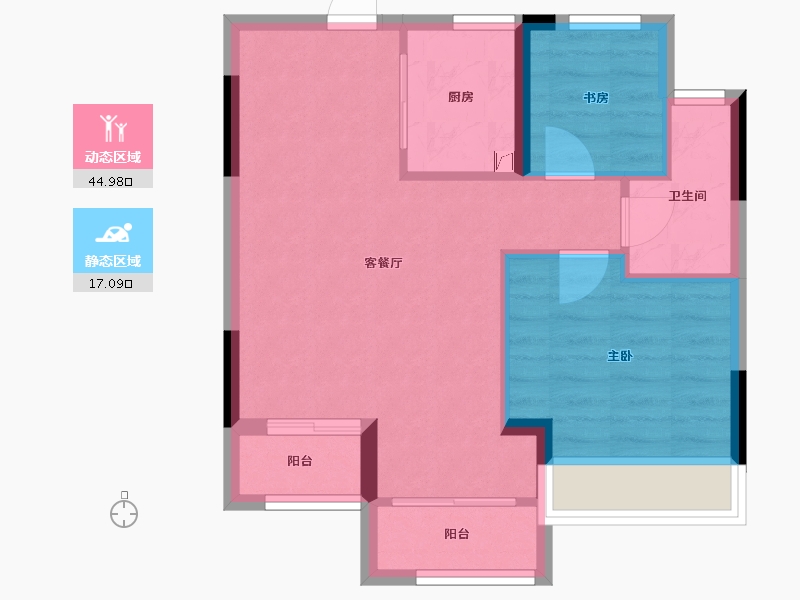 浙江省-嘉兴市-科大钱塘玉园-55.49-户型库-动静分区