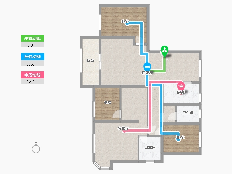 上海-上海市-绿地东上海-120.00-户型库-动静线