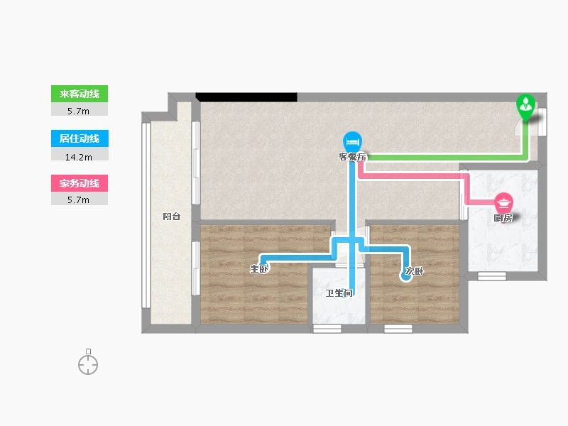 广西壮族自治区-南宁市-万丰岭上建安-65.00-户型库-动静线