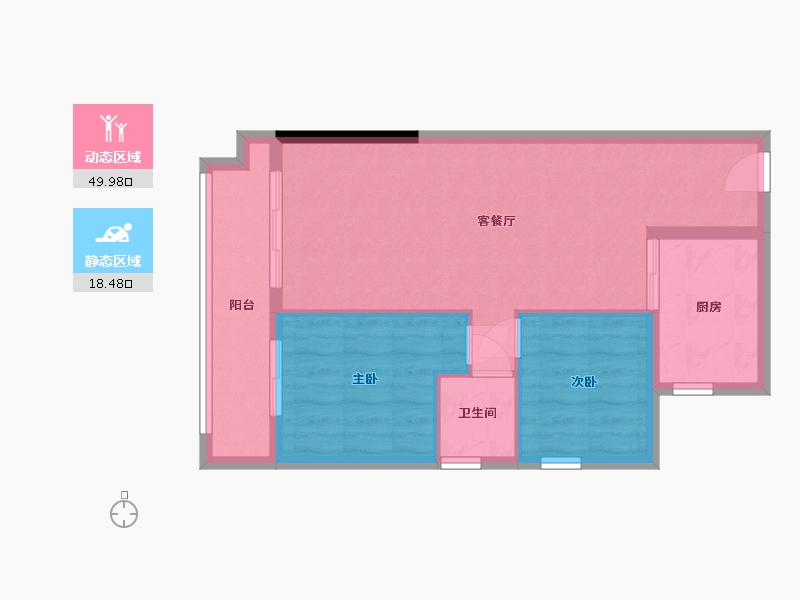 广西壮族自治区-南宁市-万丰岭上建安-65.00-户型库-动静分区