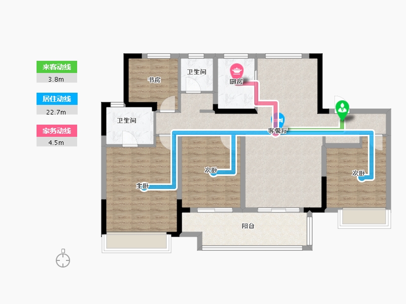 江苏省-盐城市-昕悦府-109.00-户型库-动静线