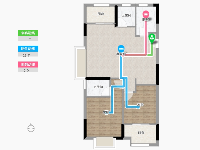 浙江省-嘉兴市-科大钱塘玉园-67.09-户型库-动静线