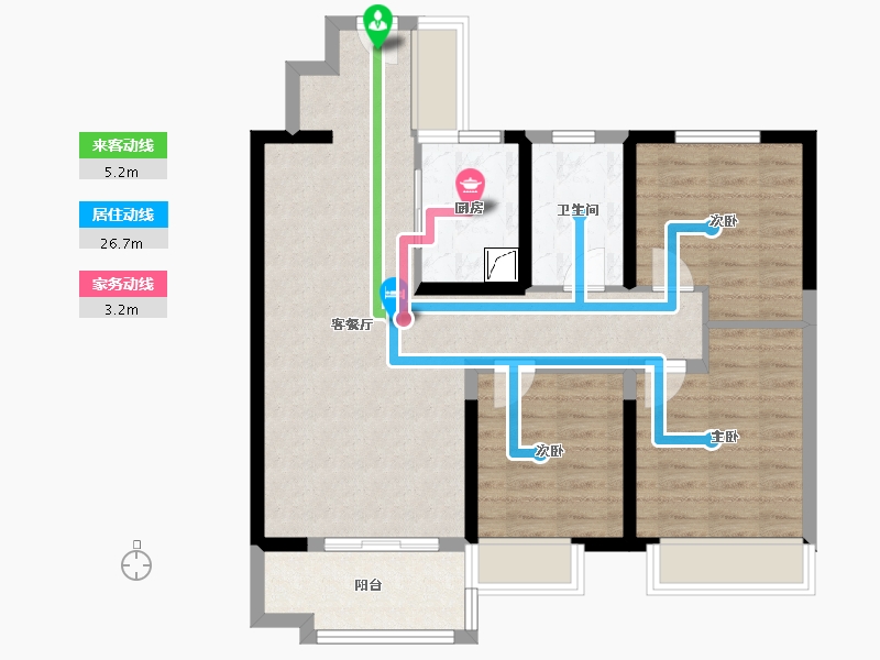 山东省-济南市-百脉悦府-80.80-户型库-动静线