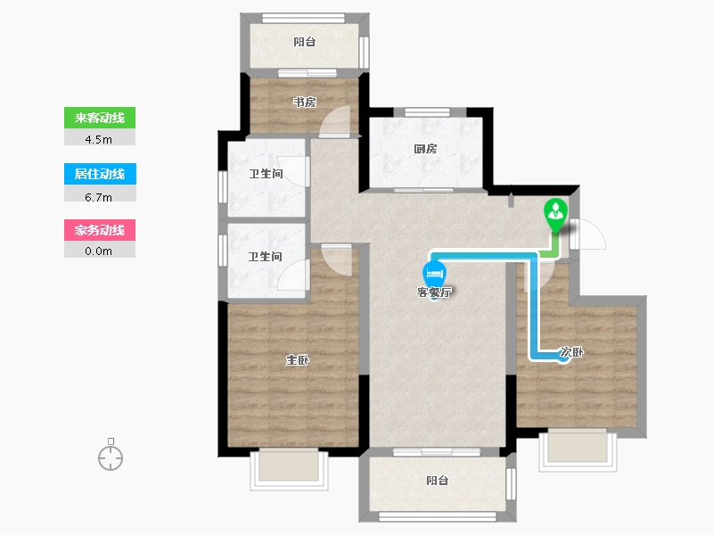 江苏省-南京市-深业青珑上府-78.41-户型库-动静线