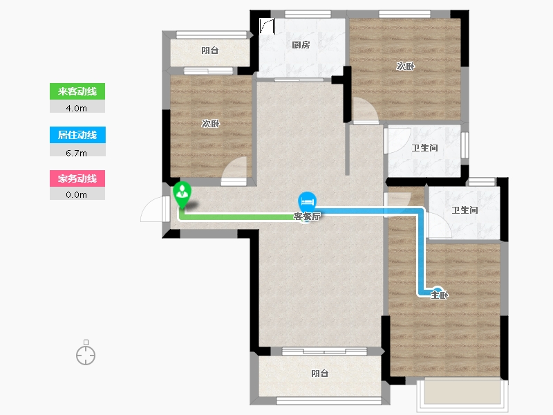 湖北省-孝感市-金港印象-100.00-户型库-动静线