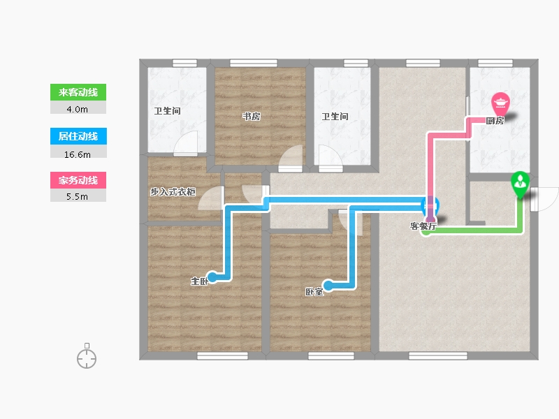 天津-天津市-天保·观塘壹品-108.00-户型库-动静线