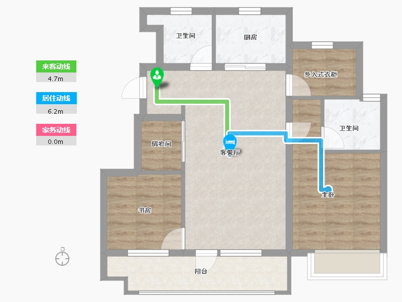 北京-北京市-路劲御和府-71.20-户型库-动静线