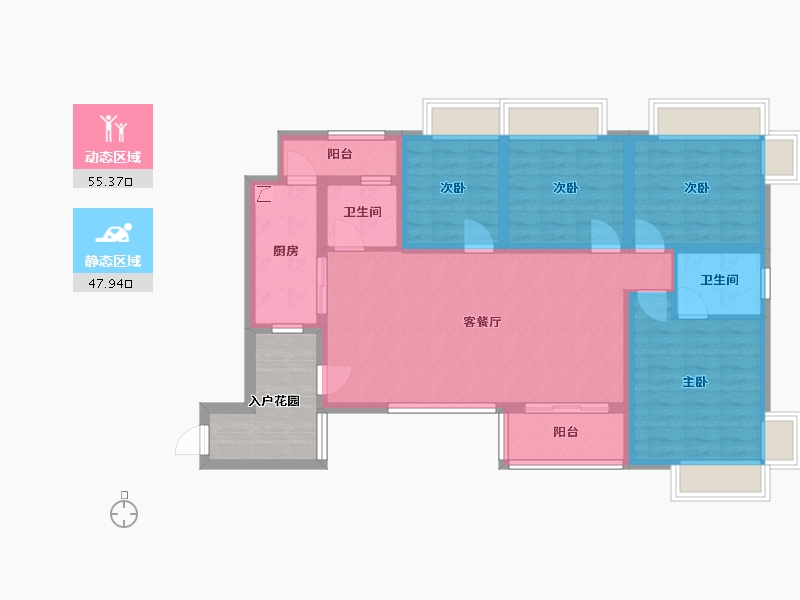 四川省-成都市-金壕雅庭-110.00-户型库-动静分区