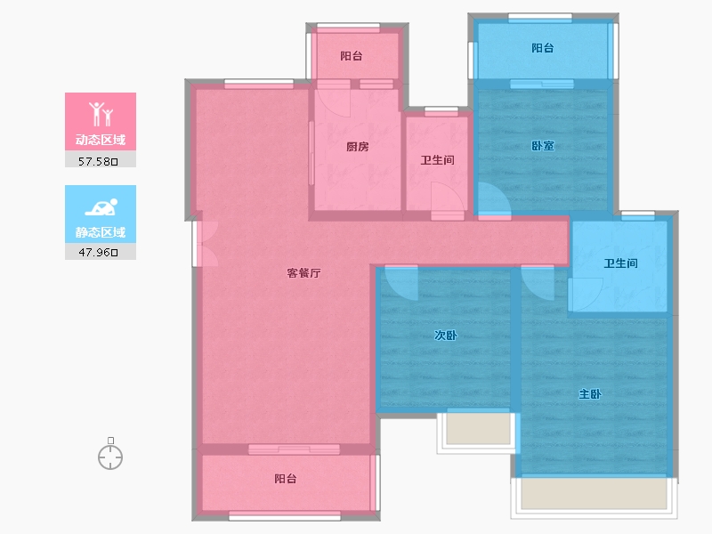 四川省-资阳市-喜悦长岛-99.00-户型库-动静分区