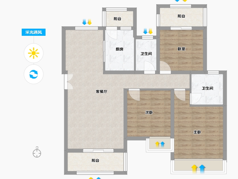 四川省-资阳市-喜悦长岛-99.00-户型库-采光通风