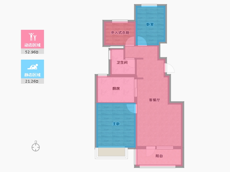 北京-北京市-路劲御和府-65.59-户型库-动静分区