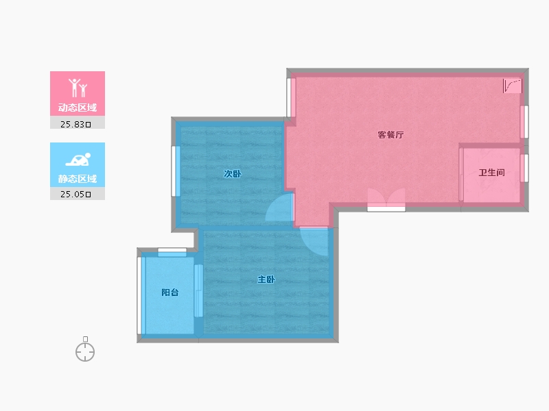 浙江省-宁波市-玉堂雅苑-45.00-户型库-动静分区