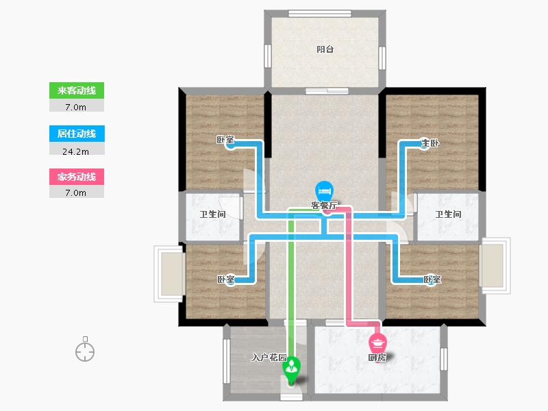 广东省-惠州市-星岸城-104.00-户型库-动静线