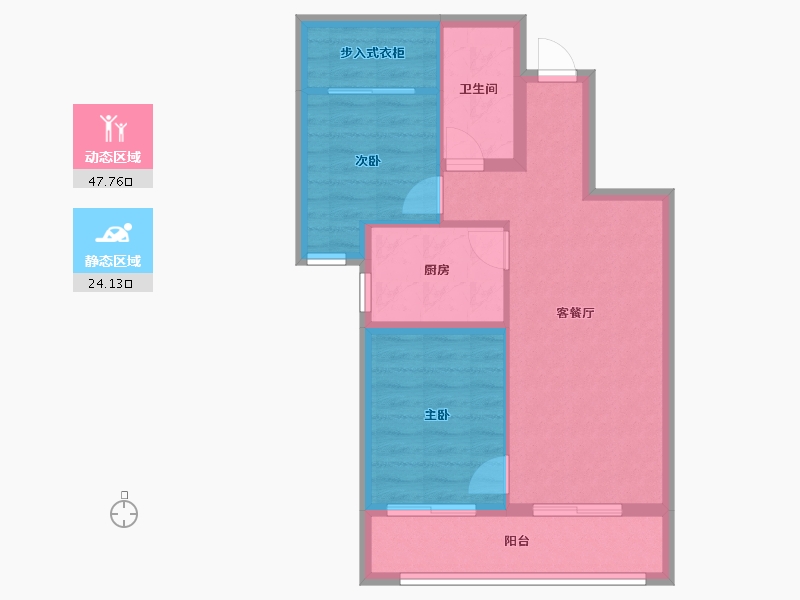 北京-北京市-西山锦绣府-89.00-户型库-动静分区