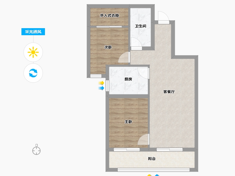 北京-北京市-西山锦绣府-89.00-户型库-采光通风